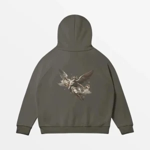 Zip Up Hoodie Angel