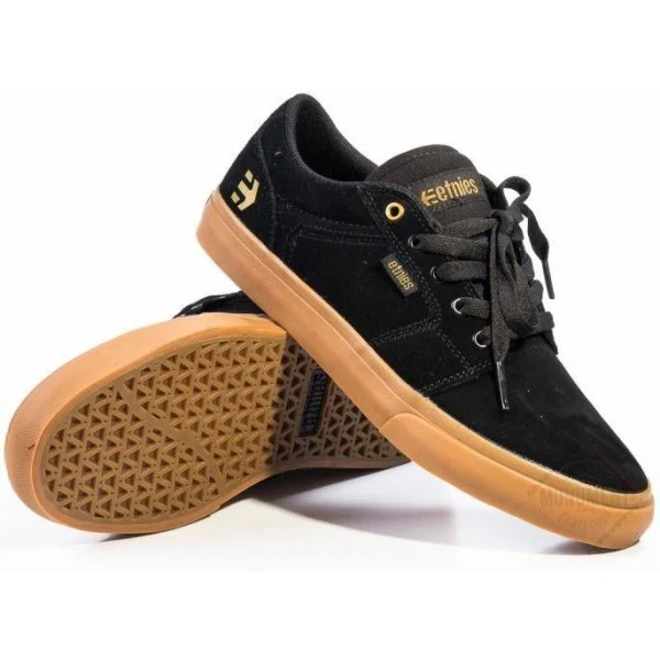 Etnies Barge Ls - Black/Gum – Image 2