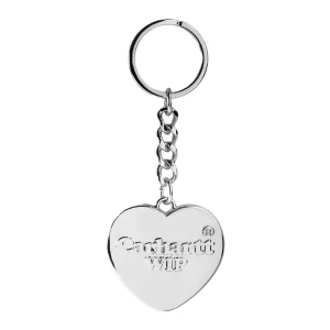 Carhartt Wip Heart Keychain Silver