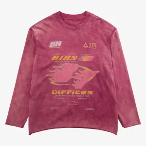 Long Sleeve Washed Edge