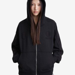 Zip Up Hoodie Blank Solid