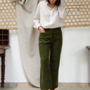 pantalon femme velours