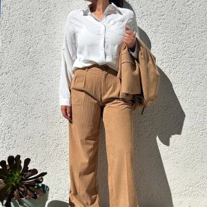 pantalon femme velours