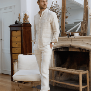 pantalon homme en lin