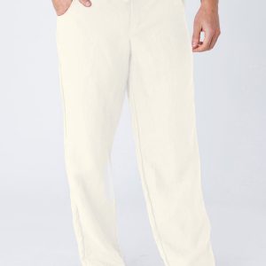 pantalon homme lin