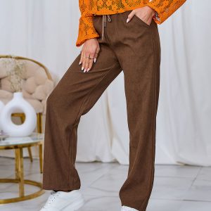 pantalon velours femme