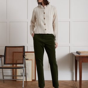 pantalon velours femme